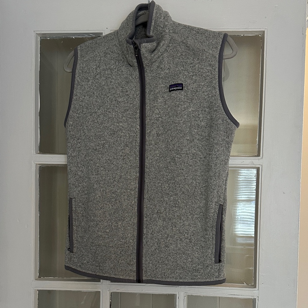 Patagonia Heather Gray Fleece Vest